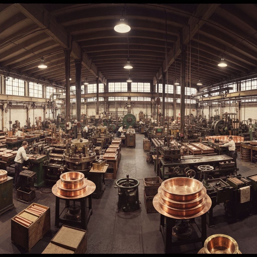 Historic Revere Copper Company manufacturing facility from 1939